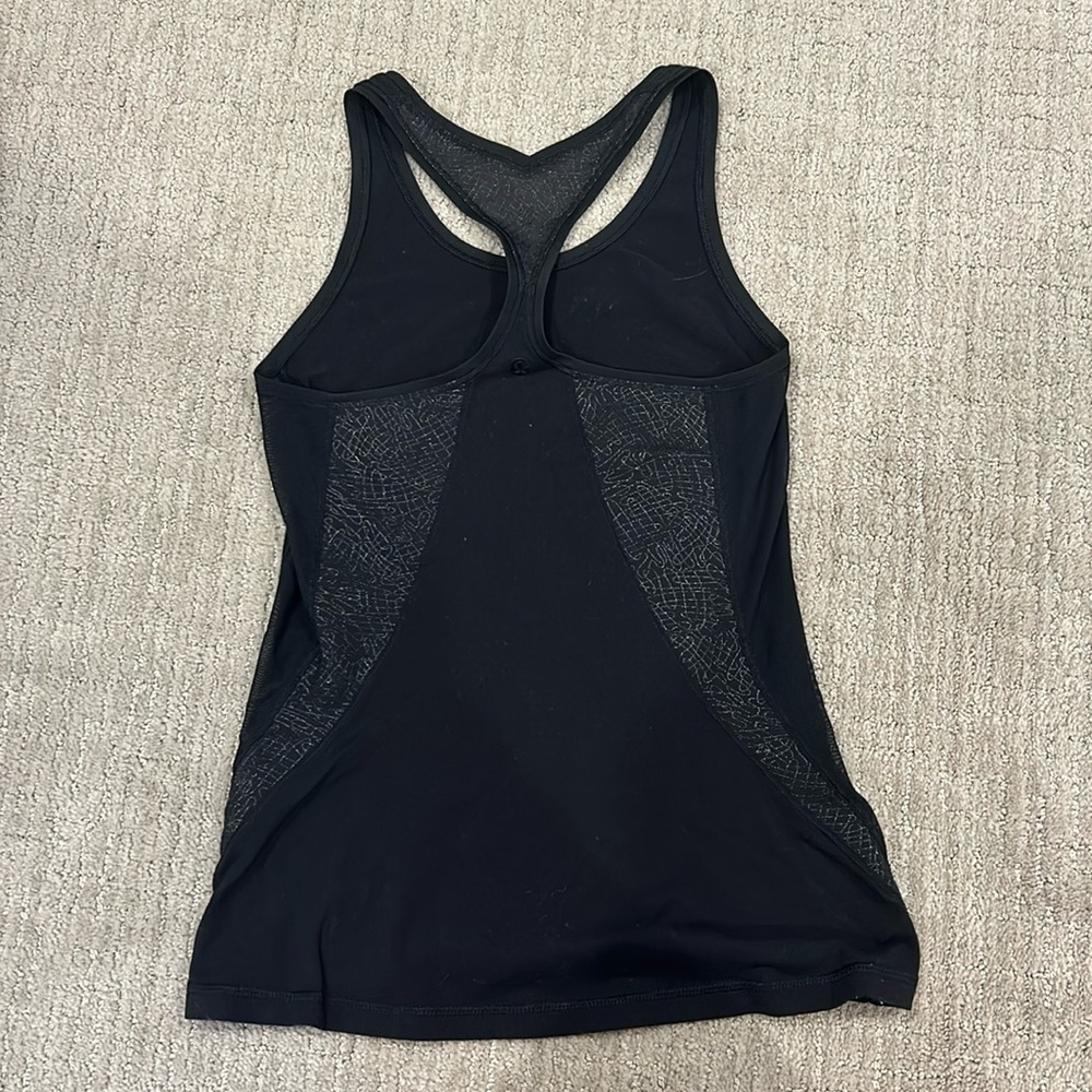 Lululemon mesh black tank top